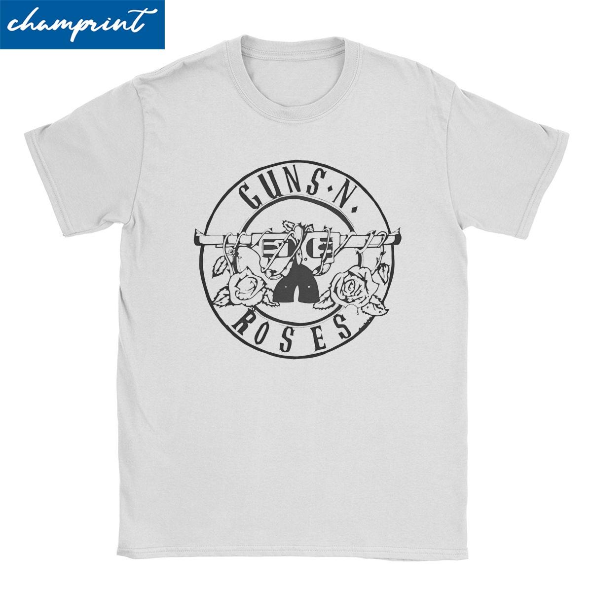 Guns N Roses Band Logo White T-shirt XL