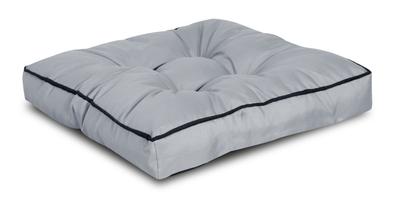 Garden Cushion, High Side with Piping, 50x50 Cm, Dark Gray