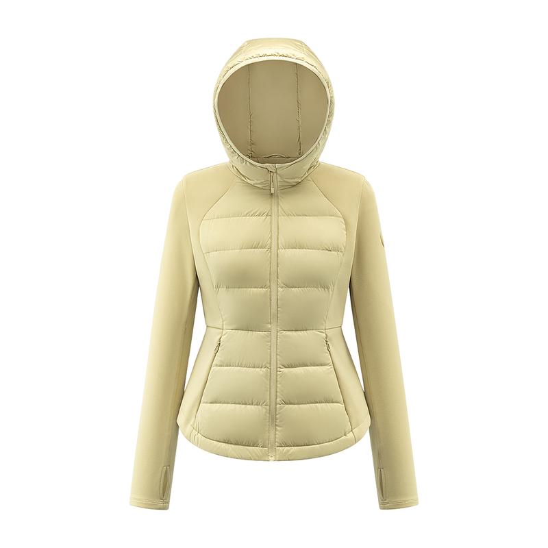 

Женская сверхлегкая пуховая куртка с капюшоном, компактно складывающаяся M