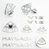 Car Wheel Cap Steering emblem Shell Sticker Chrome Emblem For Maybach Hood Lay Stand Logo S500 S600 V12 Side Fender Trunk Badge1 gos0