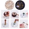 Round Seal Head Multipurpose DIY Wax Grain Seal Head Envelope Decorative Halloween Embossed Seal Head for Packaging Scrapbooking