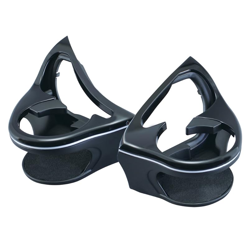 Tsuchiya Yac Vehicle-Specific Product for Toyota 80 Series Noah/Voxy, Air Conditioner Drink Holder Set for Driver and Passenger Seats, Black, SY-NV1