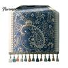 Dining Room Table Runner Jacquard Runner, Vintage Floral Elegant Tassel Edge with Tassels for Home Party Decor