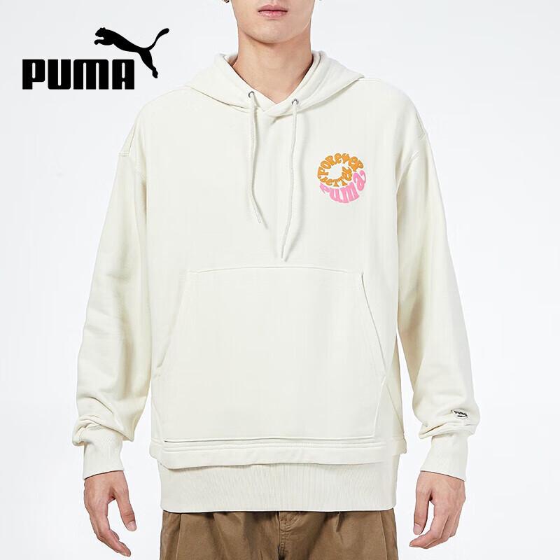 PUMA Men's Logo Hooded Pullover Sweatshirt