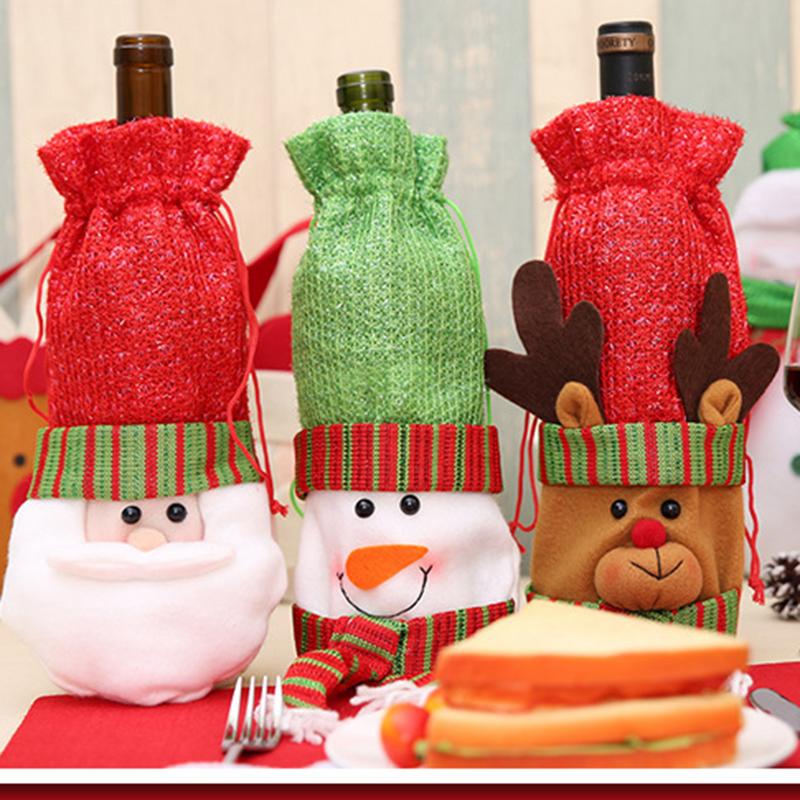 Buy Christmas Red Wine Bottle Cover Champagne Bottle Bag Christmas