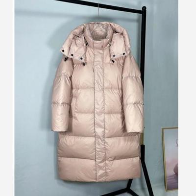 Cappotto Lungo di Cotone da Donna alla Moda Largo e Imbottito Sopra il Ginocchio Lunghezza Media Giacca di Cotone Spessa