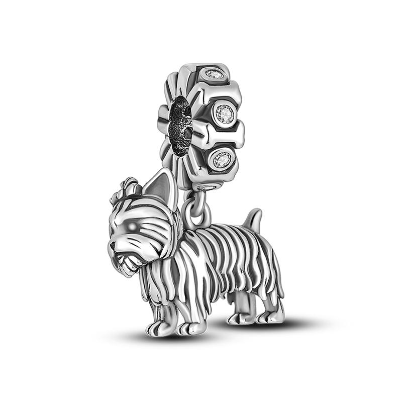 925 Silver Fashion Dinosaurs Cats Dog Lions Animal Charms Beads Fit Diy 925 Original Bracelet DIY Birthday Jewelry For Women