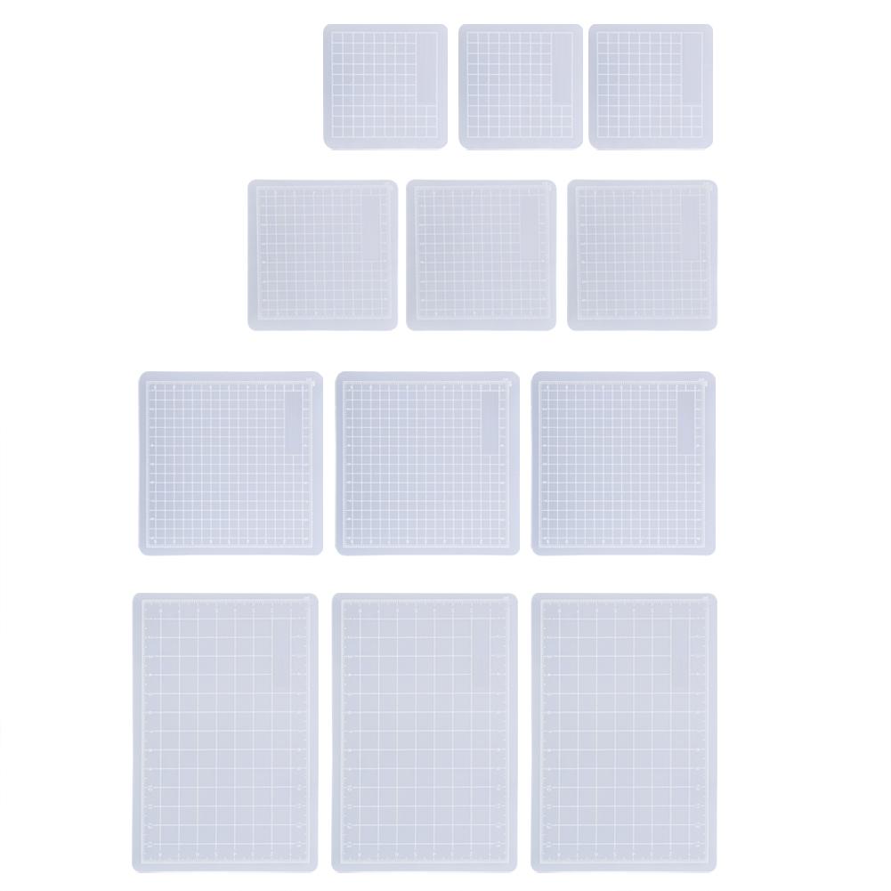 3PCs Translucent Cutting Mat Non Slip Cut Board Crafts Collection Hand Made Tool for Sticker