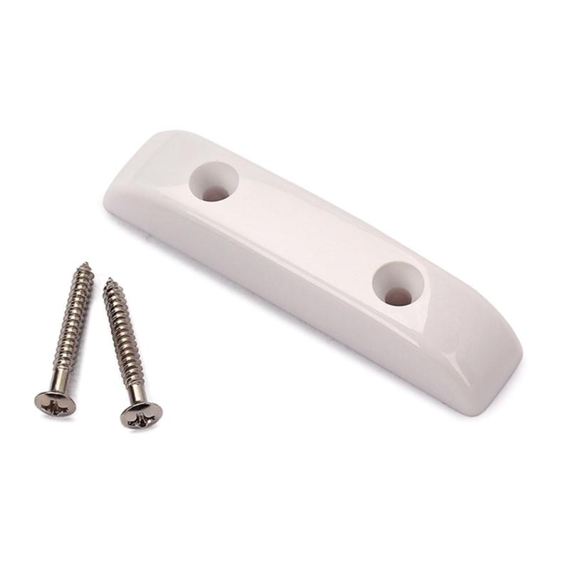 Plastic Thumb Rest Thumbrest with Mounting Screws White Lightweight Thumb Rest for Electric Bass Guitar Easy To Install