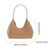 Luxury Patent Leather Women Crescent Bag Brand Shoulder Bag Retro Solid Armpit Purses Ladies Half Moon Bag High Quality Hobo Bag