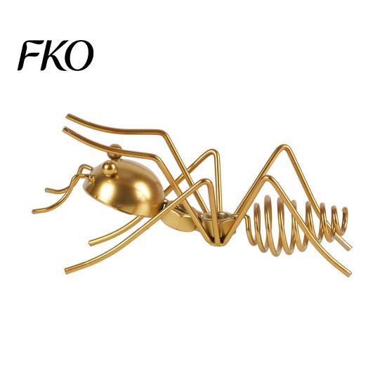 Expositor de Vinho Atraente Metal Ant Rack, Suporte de Garrafa Autoportante, Rack Dourado Retro Estável Ornamento de Arte Suporte Vermelho, para Casa Cozinha Bar