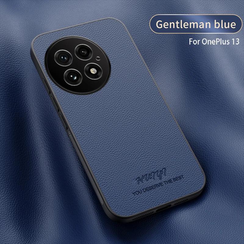 Luxury Business Leather Soft Frame Magnetic Cover For OnePlus 13 One Plus 13 5G Phone Cases Capa