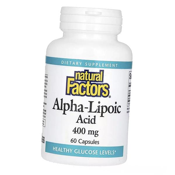 

Альфа Липоевая кислота в капсулах, Alpha-Lipoic Acid 400, Natural Factors 60капс (70406005) 60caps