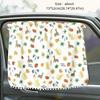 Embroidered Car Window Sunshade UV Protection Rear Side Window Curtain  For Kid Baby Children