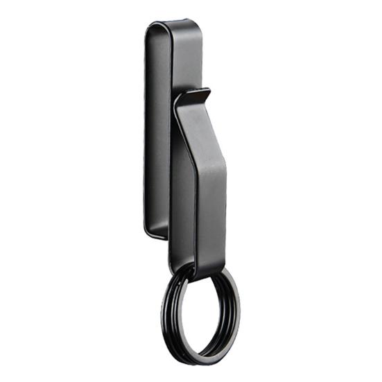 Belt Key Clip Keychain Clip Rustproof Corrosion Resistant Lightweight Reusable Tactical Belt Key Holder with Key Rings