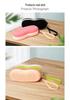 Portable Silicone Goggle Case with Double-Sided Ventilation Holes and Spacious Capacity, Featuring a Fashionable Handle.
