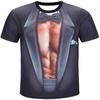 3D-Druck Lustiges Muskel-Grafik-T-Shirt für Männer Frauen Kurzarm Hässliche T-Shirts Kleidung Herren Neuheit Party Cosplay T-Shirts
