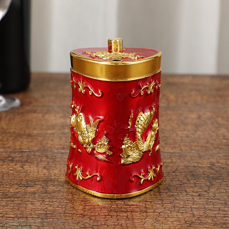 Retro Toothpick Holder Dispenser European Rose Flower Toothpick Dispenser Box for Kitchen Restaurant Toothpicks Home Decoration