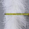 DIY 50 CM Pštrosí boa lem 10/8/6/4/2 vrstvy Přírodní pštrosí peří Oblečení Šála Svatba Dekorace Pštrosí peří šátek Přizpůsobení