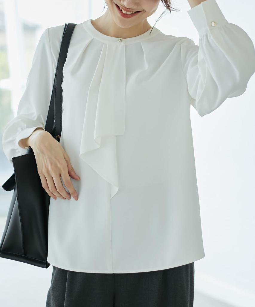 ROPE PICNIC Metal Button Bowtie Blouse Size Available In 2 Sizes Women's (White, 10) - (Web Exclusive)