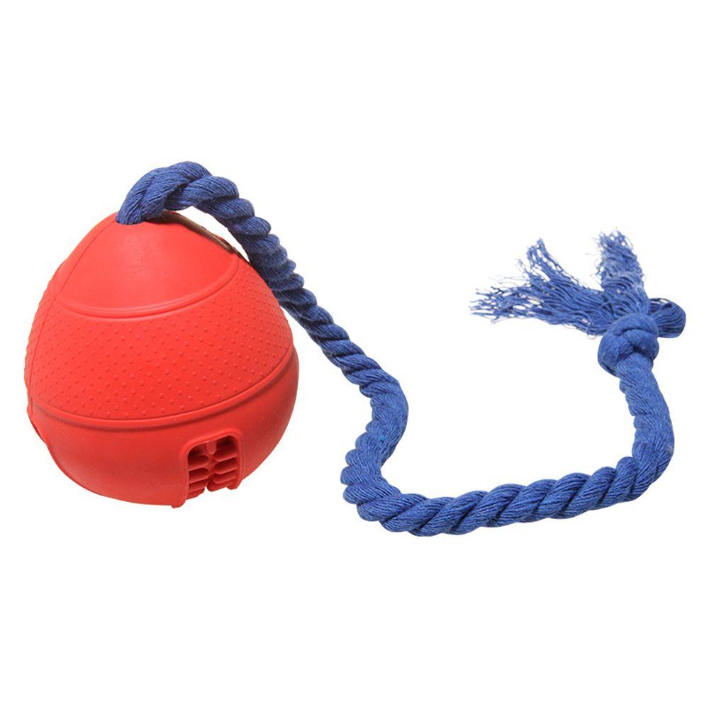 

3*3*3,2 дюйма, резиновые игрушки для шлифовки зубов, красная игрушка для чистки зубов собаки, конусообразный шарик, игрушка для собак