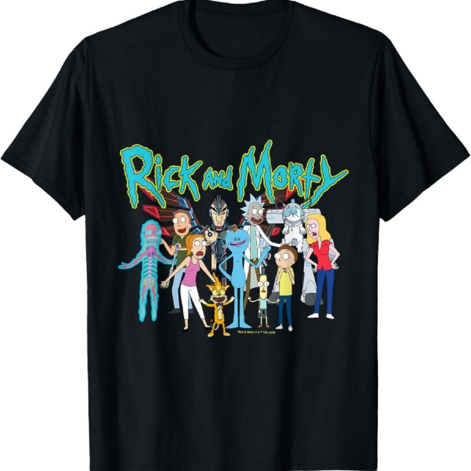 Футболка группы Рика и Морти XXXXXL разноцветный