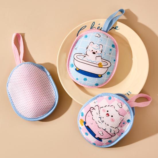 Bath Loofah Sponge Soft Absorbent Kids Bath Scrubber Cute Exfoliating Scrubber Shower Loofa Sponge for Boys Girls