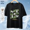 GENIOLAMODE Men's Fun Panda Print Pure Cotton Short Sleeve T-Shirt