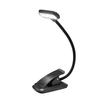 Compact USB-Rechargeable Clip-On Desk Lamp: 9-LED Eye Protection with Three-Color Display for Students