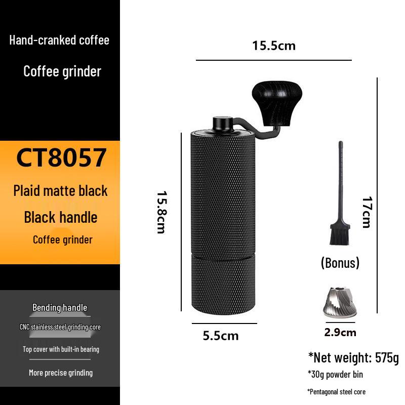 Stainless Steel Hand-Crank Coffee Grinder - Portable and In Stock