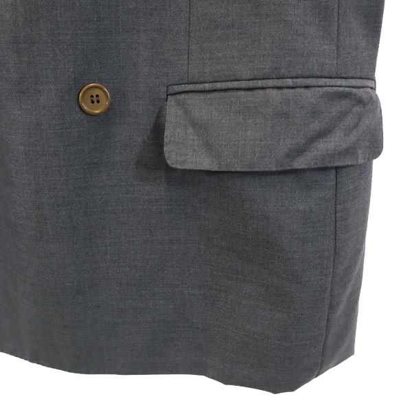 Lanvin Made In Italy Wool Tailored Jacket 46 Gray Men's Used