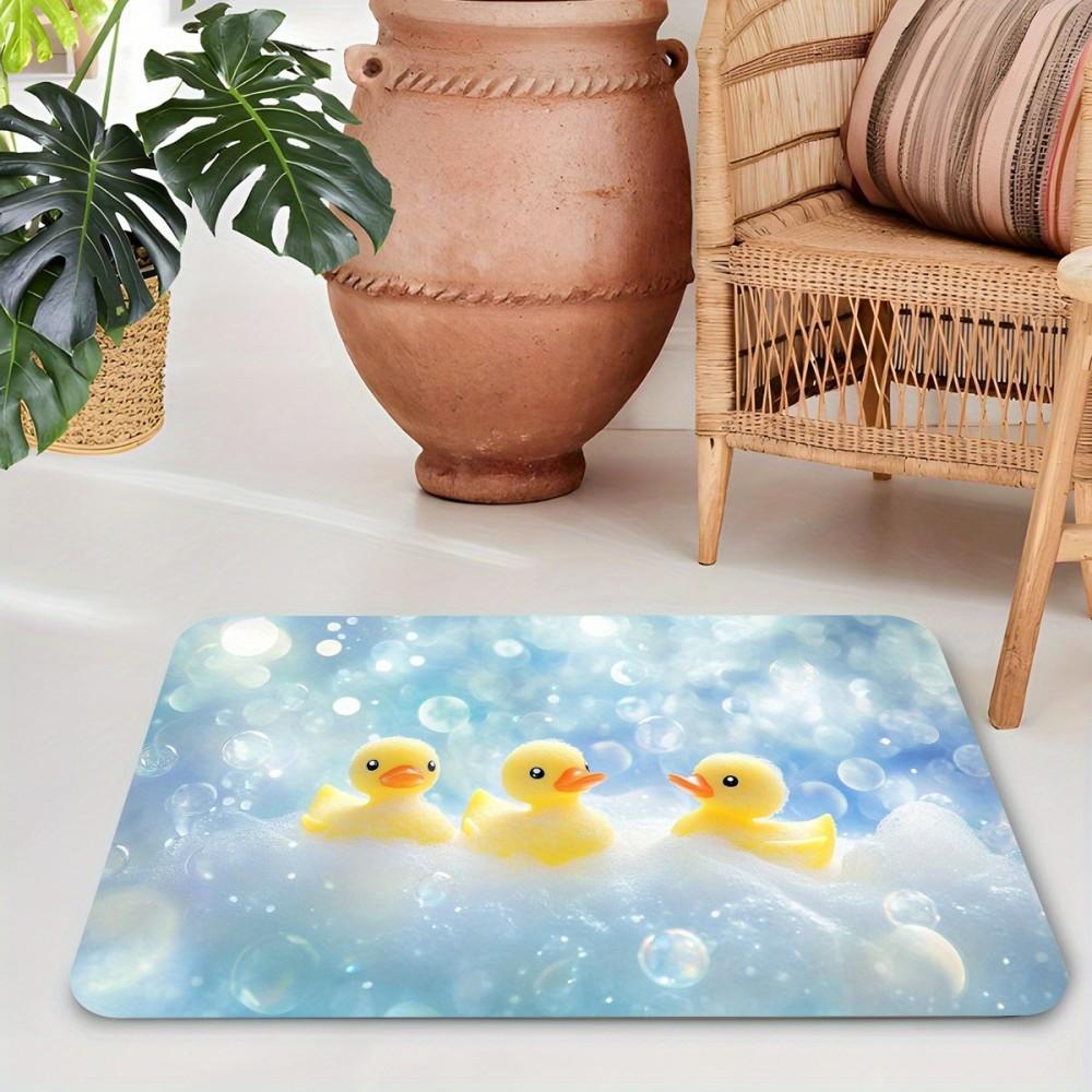 Cute Duck Bath Mat, Playful Duck Design for Bathrooms, Kitchens, and Living Rooms—Ideal Gift for Home Decor