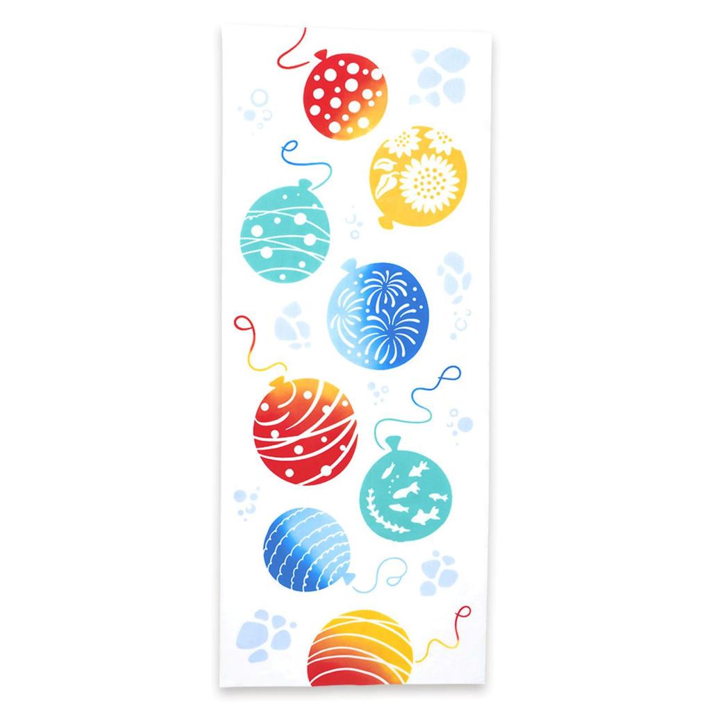 Miyamoto Towel Kenema Hand Water Balloon Made in 35 x Product Number 50211 Towel, Design, Japan, White, Approx. 90cm,