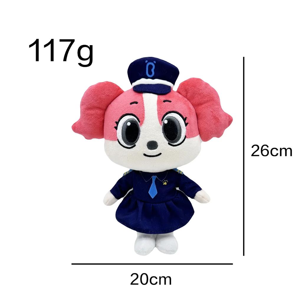 Kids Cartoon Plush Toy Set Rabbit Mouse Pig Frog Stuffed Animals Educational Soft Dolls Christmas Birthday Gifts