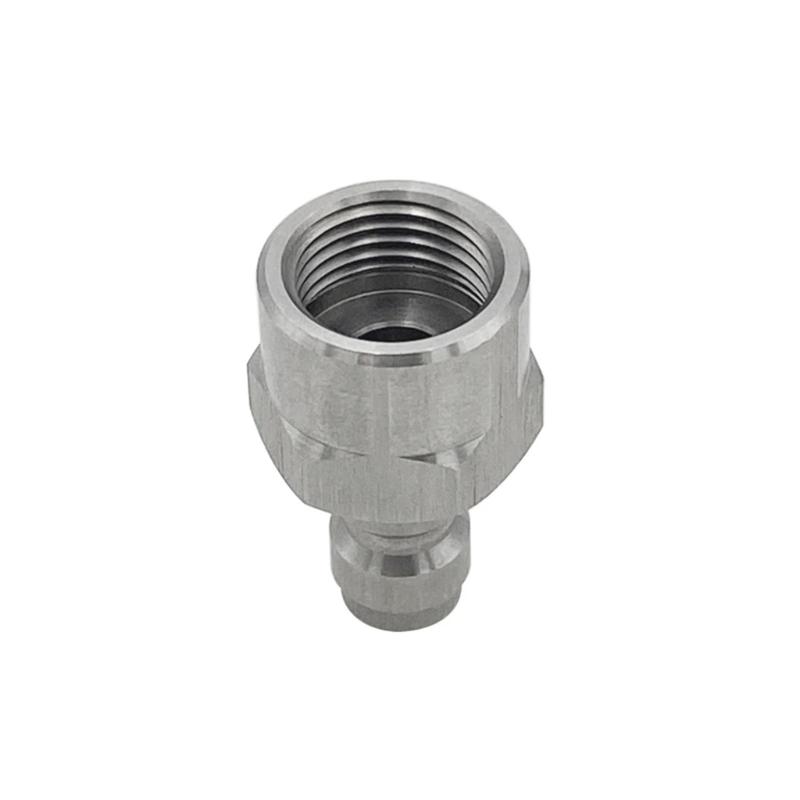 Stainless Steel Carbon Dioxide Inflatable Connector M11 Thread 8mm Quick Connection Adapter Quick Disconnect Accessories