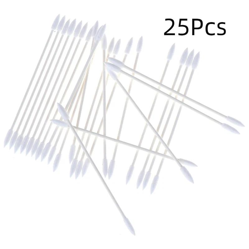 25/50/100Pcs Dust Free Disposable Cleaning Swab Cotton Stick For Earphone Headphone Phone Charge Port Accessories