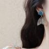 Silver Needle Fishtail Small Fresh Earrings Niche Temperament Design Earrings Fashion Light Luxury High-end Earrings Women