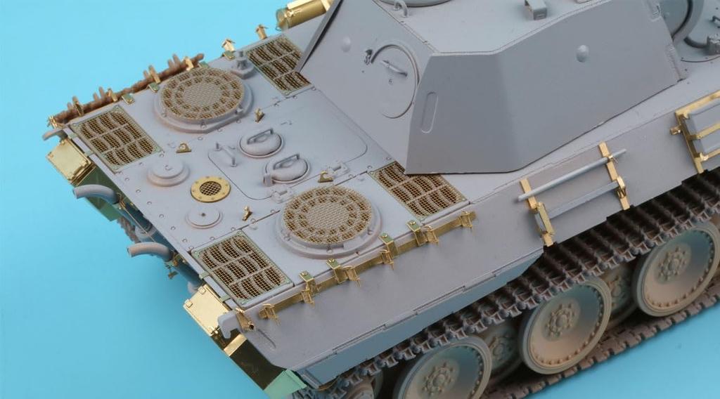 Tetra Model ME Serie Deutscher Panzer A Typ mit Seitenschürzen Plastikmodellteile ME3556 1/35 (für HB)