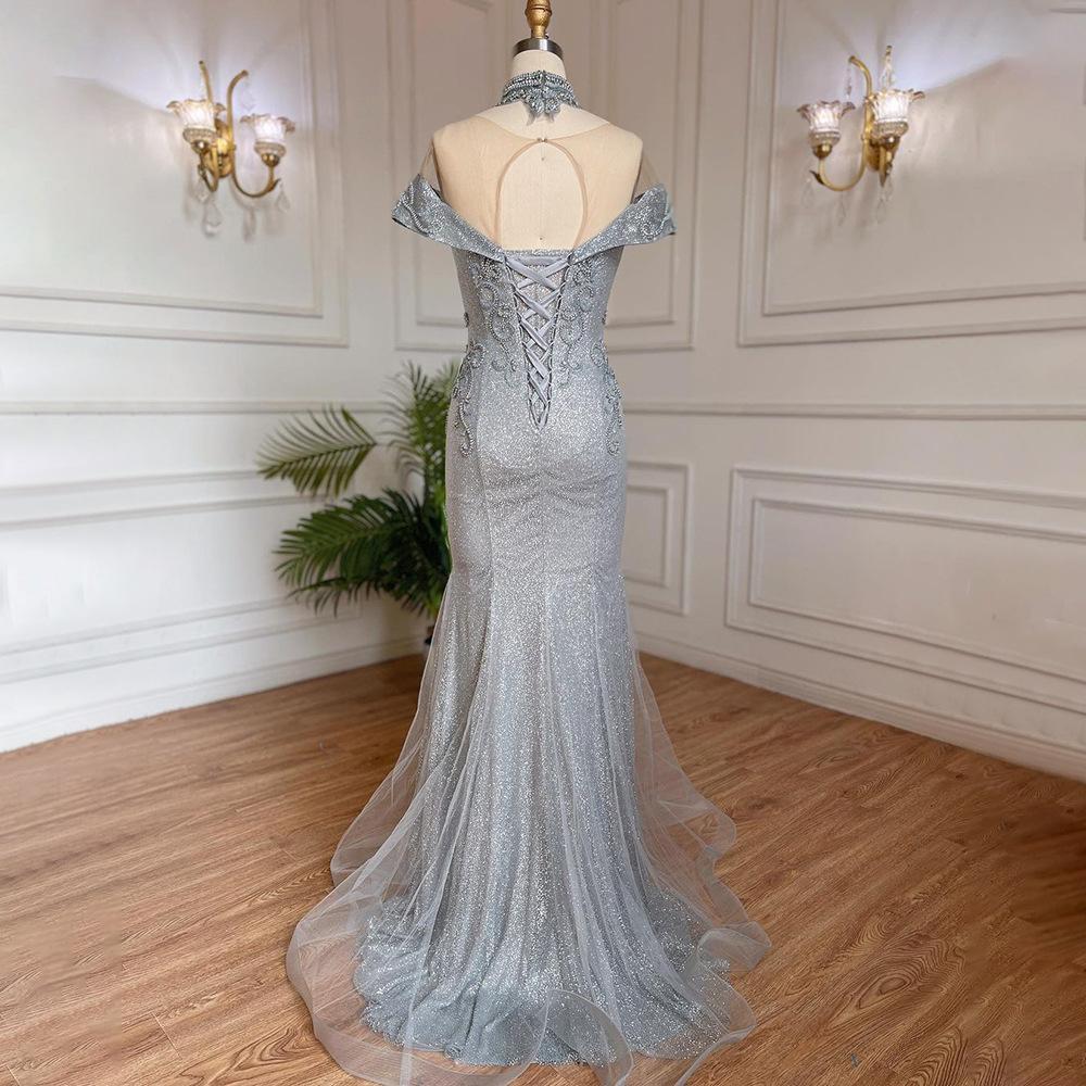 New Di Lizheba star fishtail beads luxury slim elegant temperament annual meeting dress LA11810