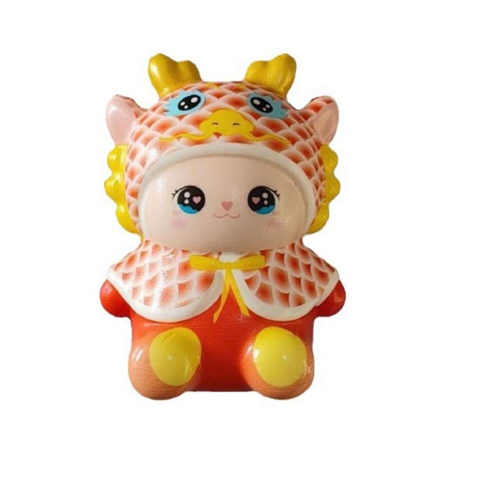 

Slow Rebound Stress Relief Dragon Toy Cartoon Animal Dragon Squeeze Toy Kids Holiday Gift червоний