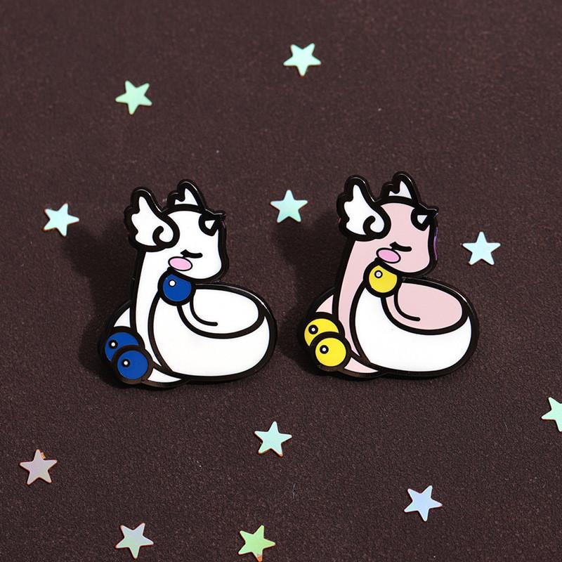 Adorable Cartoon Unicorn Enamel Brooch Pin Cute Magical Creature Badge Accessory