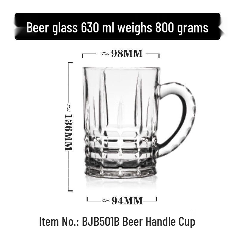 Shangqi Transparent Glass Mug with Handle