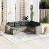 VidaXL Garden Lounge Set with Cushions 7 Pcs, Patio Sofas, Patio Furniture Set, Outdoor Furniture, Grey 3264458