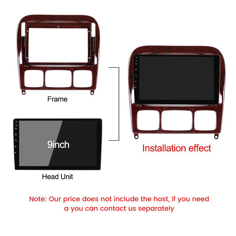For Mercedes Benz S-Class W220 1998 - 2005 Android Car Radio Screensaver Frame Dashboard Cable Canbus Decoder Installation Klt