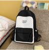 Schoolbag Fog Island Milk White Mint Bear Polka Dot Splicing School Bag Student Party Soft and cute Vitality Wind Versatile Street Backpack