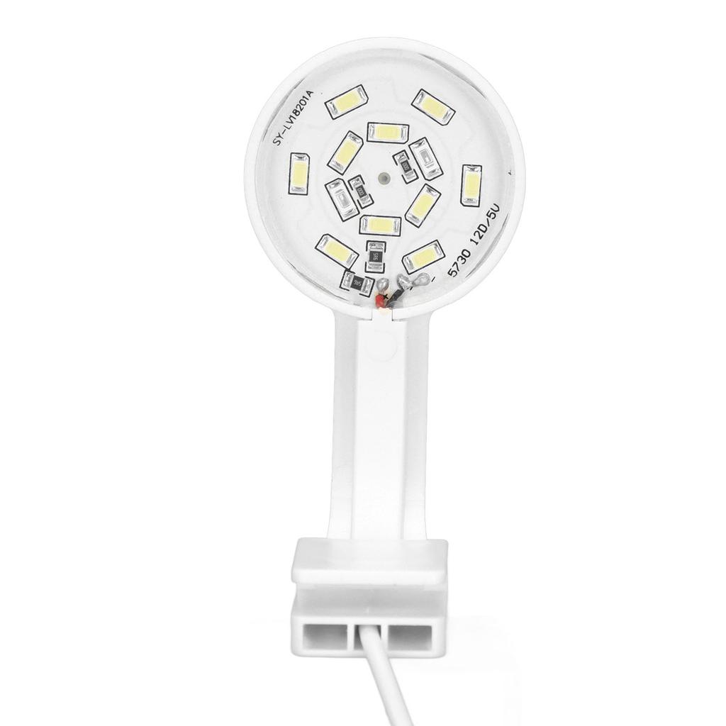 Aquarium Klemmleuchte 5W 5V 12 LEDs Blaues Weißes Licht Hohe Helligkeit Einstellbarer Winkel USB Klemme