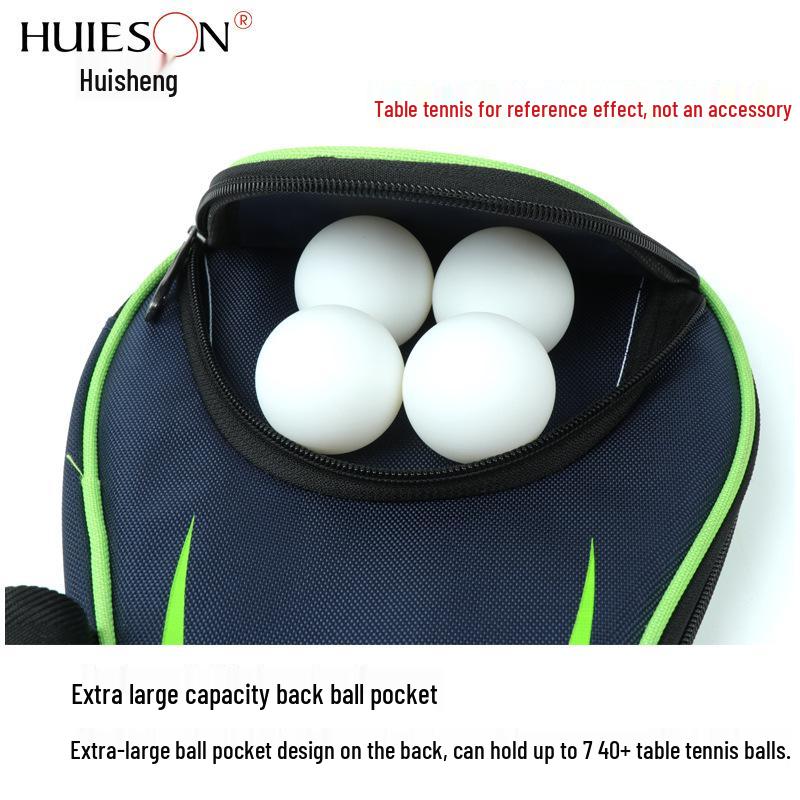 Hui Sheng U-shaped Backpack Table Tennis Racket with Large Capacity Gourd-shaped Cover