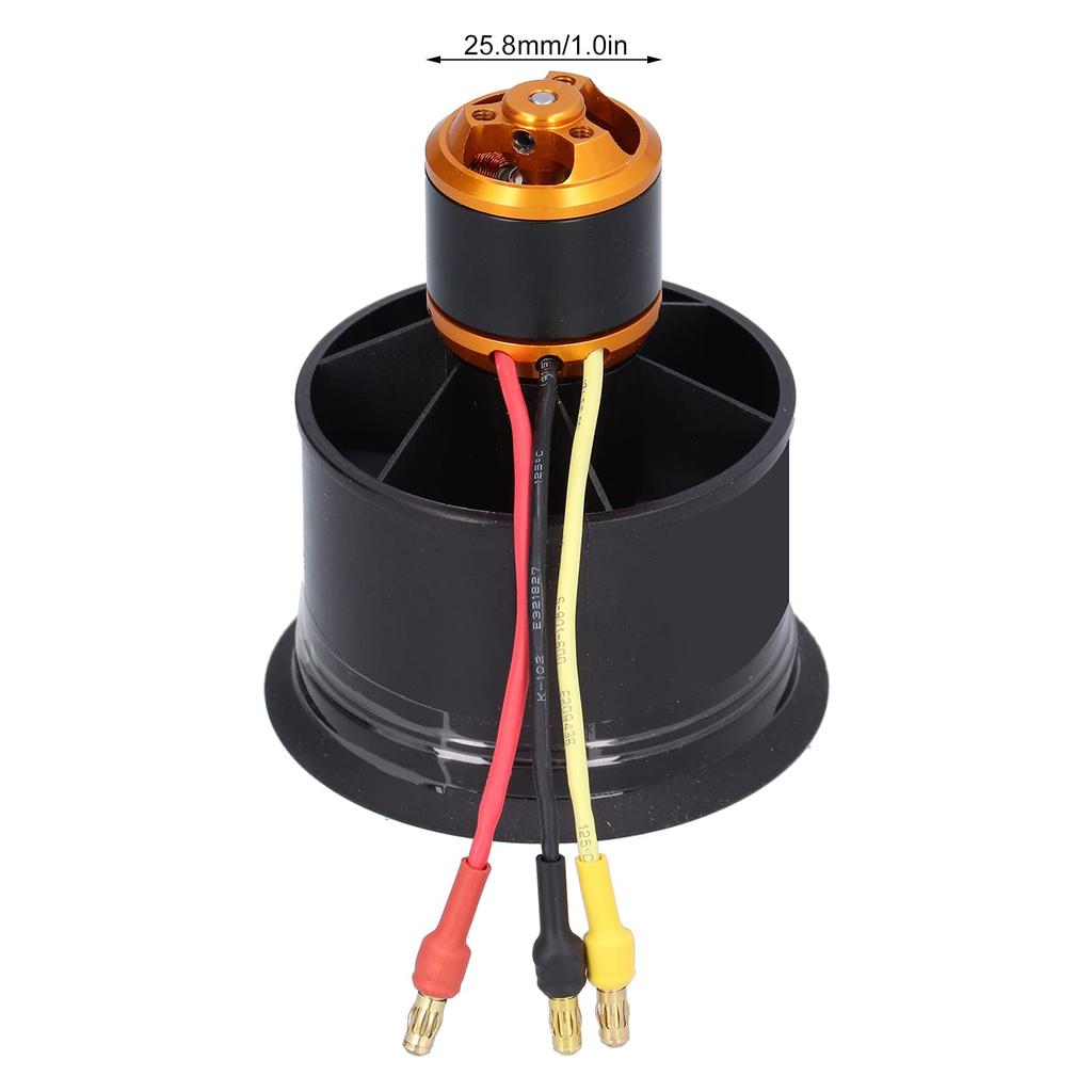 50mm Ducted Fan, Powerful 12-Blade Electric Ducted Fan for RC Airplane Enthusiasts (5000kv Clockwise)