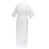 Washable Nagajuban for Women [KYOETSU] (long Undergarment), Plain, Silk-stitched Collar, (LL, White)