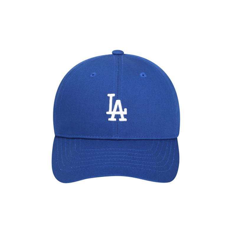 MLB Solid color letter embroidery, cotton baseball cap, same style for men and women, couple style, multi-color Blue/07U F
